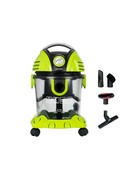 Cecotec Wet&Dry T 15 L Aspiradora de tambor Seca y húmeda 1200 W Sin bolsa