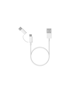 Xiaomi Mi 2-in-1 USB Cable (Micro USB to Type C) 100cm cable USB 1 m USB 2.0 USB A Micro-USB B Blanco
