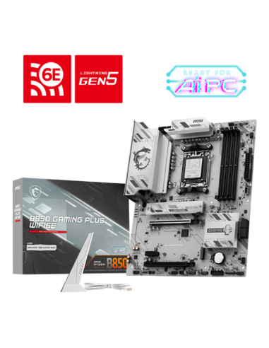 MSI B850 GAMING PLUS WIFI6E placa base AMD B850 Zócalo AM5 ATX