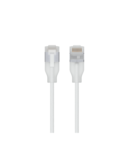 Ubiquiti UACC-Cable-Patch-EL-C6A-5M-W cable de red Translúcido, Blanco Cat6a