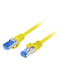 Lanberg PCF6A-10CC-0025-Y cable de red Amarillo 0,25 m Cat6a S/FTP (S-STP)