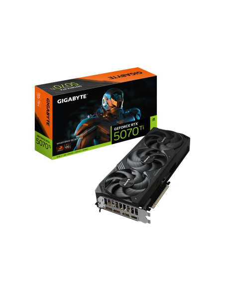 GIGABYTE GeForce RTX 5070 Ti WINDFORCE OC SFF 16G Tarjeta Gráfica - 16GB GDDR7, 256 bits, PCI-E 5.0, 2497 MHz Core Clock, 3 x DP
