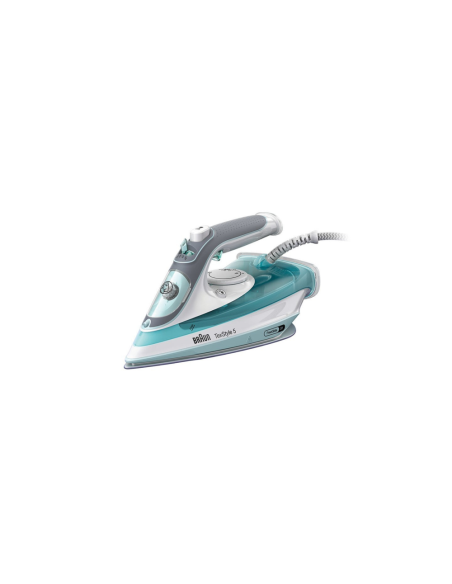 Braun TexStyle 3 SI 5017 GR Plancha a vapor Suela de cerámica 2700 W Gris, Turquesa, Blanco