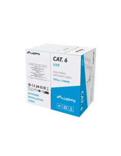 Lanberg LCU6-15CC-0305-S cable de red Gris 305 m Cat6 U/UTP (UTP)