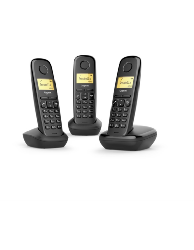 Gigaset A170 Trio Teléfono DECT/analógico Identificador de llamadas Negro