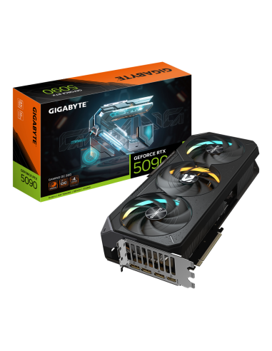 GIGABYTE GeForce RTX 5090 GAMING OC 32G Tarjeta Gráfica - 32GB GDDR7, 512 bits, PCI-E 5.0, 2550MHz Core Clock, 3 x DP 2.1a, 1 x 