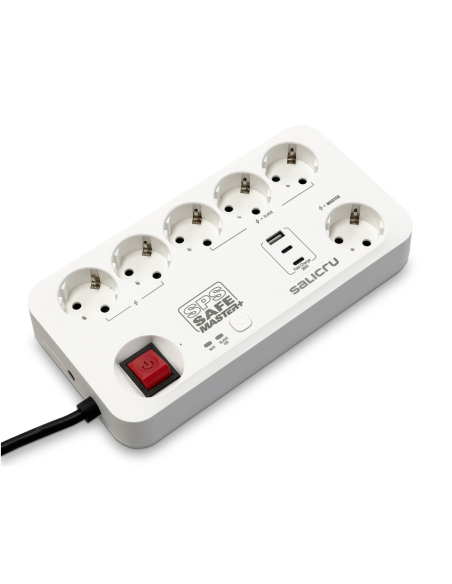 Salicru SPS SAFE MASTER+ Blanco 6 salidas AC 230 V 1,4 m