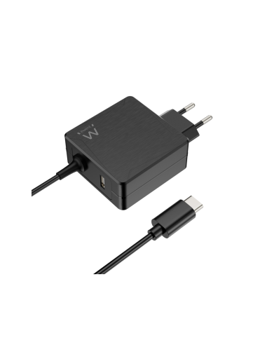 Ewent EW3978 cargador de dispositivo móvil Portátil Negro Corriente alterna Carga rápida Interior