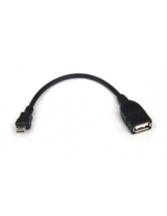 3GO C122 cable USB 0,15 m USB 2.0 Micro-USB B USB A Negro