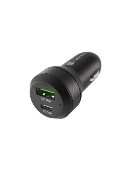 NATEC Coney Universal Negro Encendedor de cigarrillos Carga rápida Auto