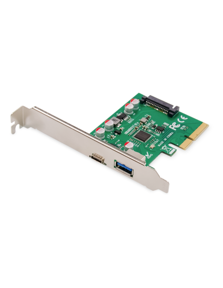 Digitus Tarjeta PCIe, USB Type-C™ + USB-A