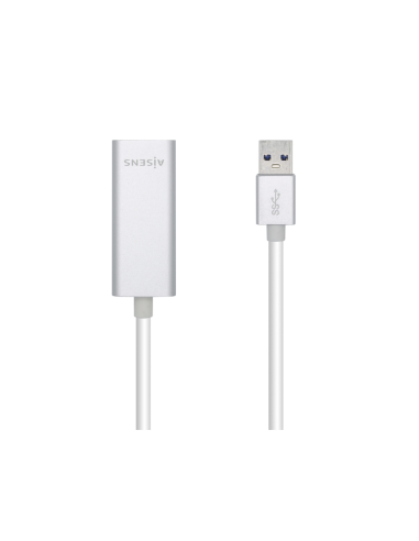 AISENS Conversor USB 3.0 A Ethernet Gigabit 10/100/1000 Mbps, 15 cm