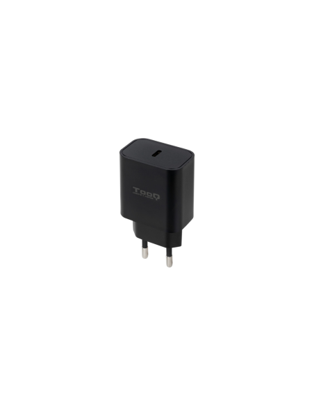 TooQ Cargador de Pared USB-C PD20W, Negro