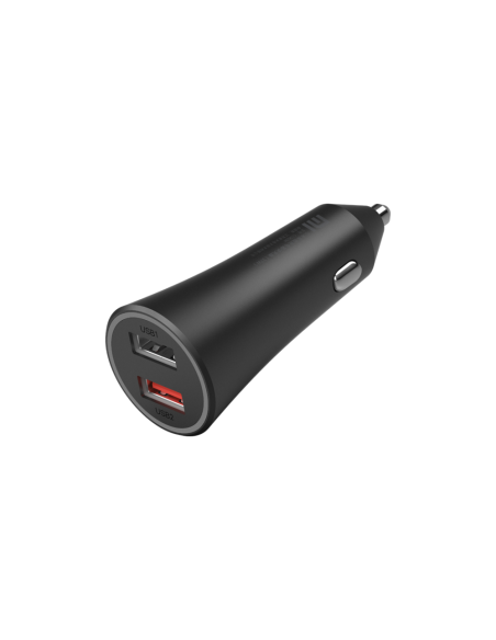 Xiaomi Mi 37W Dual-Port Car Charger Universal Negro Encendedor de cigarrillos Auto