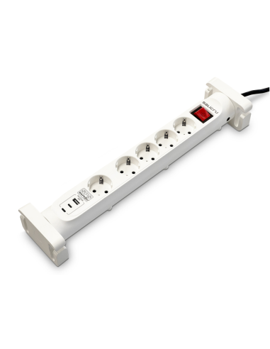 Salicru SPS SAFE 5S+ Blanco 5 salidas AC 230 V 1,4 m
