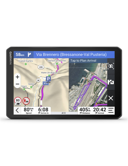 Garmin dezl LGV820 navegador Fijo 20,3 cm (8") TFT Pantalla táctil 405 g Negro
