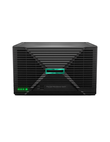 HPE ProLiant MicroServer Gen11 E-2434 4c 32GB-U 4LFF-NHP 2x4TB HDD 180W External PS EMEA Cmp Mod Svr