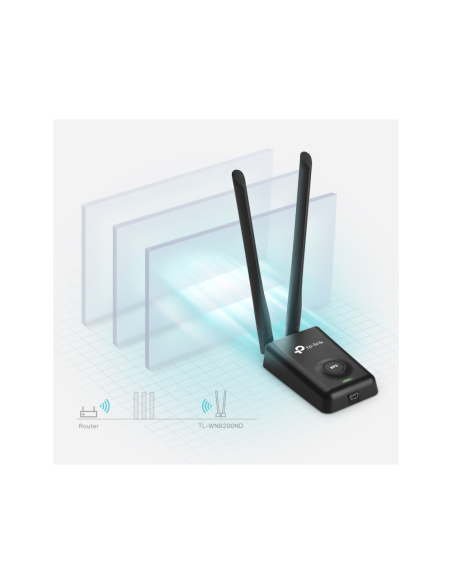 TP-Link TL-WN8200ND adaptador y tarjeta de red WLAN 300 Mbit/s