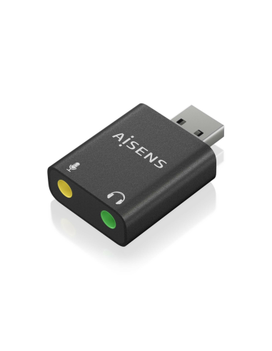 AISENS A106-0768 cambiador de género para cable 2x 3.5 mm