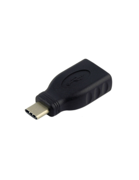 AISENS A108-0323 cambiador de género para cable USB-C USB-A Negro
