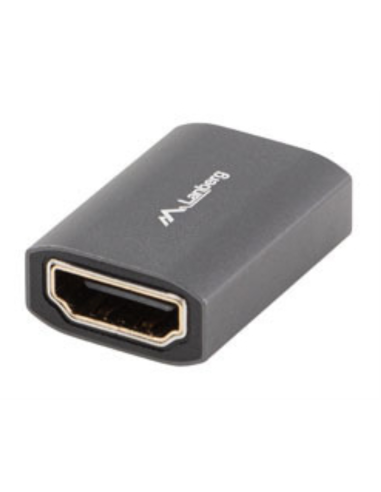 Lanberg AD-HDMI-02 cambiador de género para cable HDMI-A female 2.1 Plata