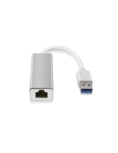 AISENS A106-0049 cambiador de género para cable RJ-45 USB 2.0 Type-A Plata, Blanco