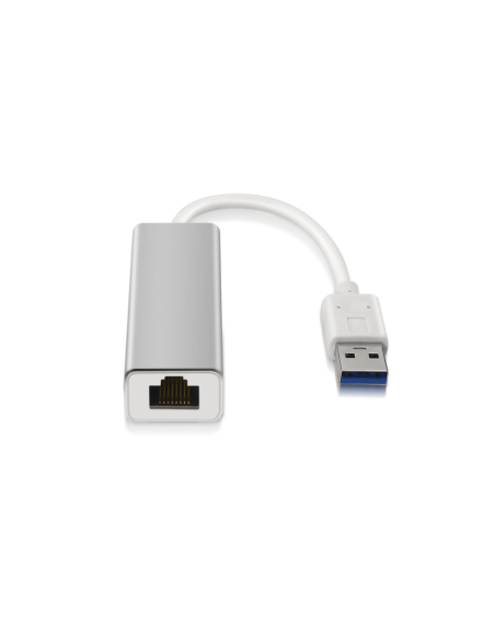 AISENS A106-0049 cambiador de género para cable RJ-45 USB 2.0 Type-A Plata, Blanco