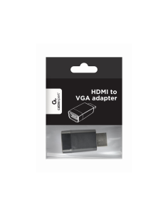 Gembird A-HDMI-VGA-001 cambiador de género para cable Negro