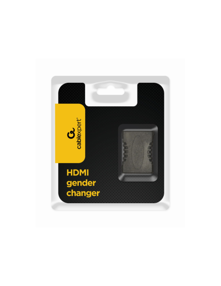 Gembird A-HDMI-FF cambiador de género para cable Negro