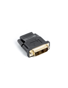 Lanberg AD-0013-BK cambiador de género para cable HDMI DVI-D 18+1 Single Link Negro
