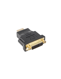 Lanberg AD-0014-BK cambiador de género para cable HDMI DVI-D (F) (24 + 5) Negro