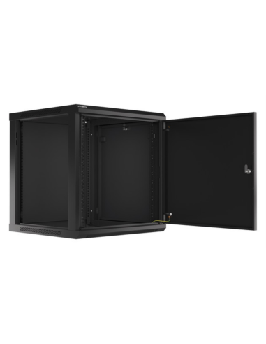 Lanberg WF01-6612-00B armario rack 12U Bastidor de pared Negro