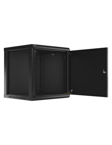 Lanberg WF01-6612-00B armario rack 12U Bastidor de pared Negro