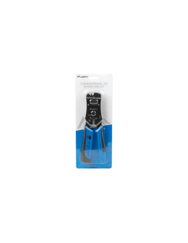 Lanberg NT-0203 crimpadora Herramienta para prensar Negro, Azul
