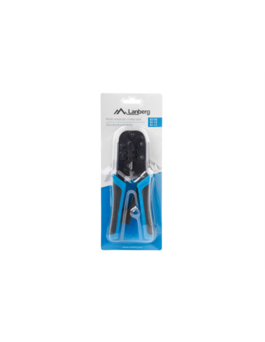 Lanberg NT-0201 crimpadora Herramienta para prensar Negro, Azul