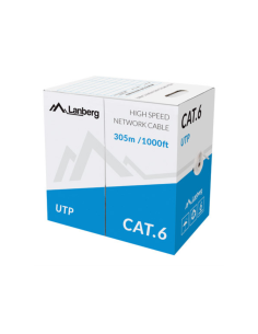Lanberg LCU6-11CU-0305-S cable de red Gris 305 m Cat6 U/UTP (UTP)
