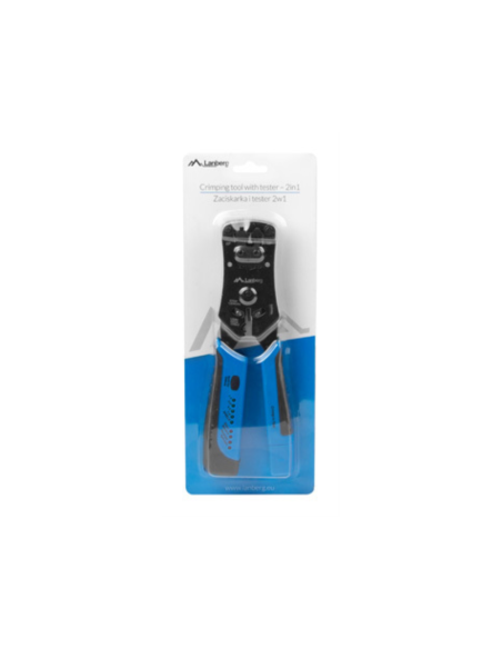 Lanberg NT-0203 crimpadora Herramienta para prensar Negro, Azul