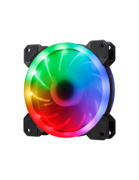 Hiditec N5-ARGB Carcasa del ordenador Ventilador 12 cm Negro