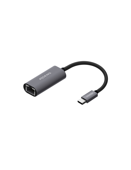 AISENS Conversor USB3.1 Gen1 USB-C A Ethernet Gigabit 10/100/1000 Mbps, Gris, 15cm