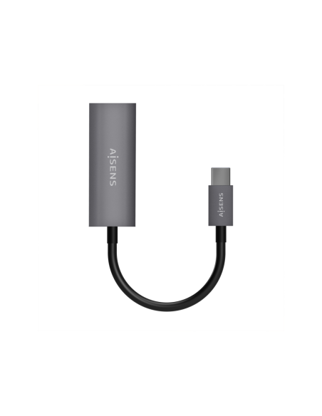 AISENS Conversor USB3.1 Gen1 USB-C A Ethernet Gigabit 10/100/1000 Mbps, Gris, 15cm