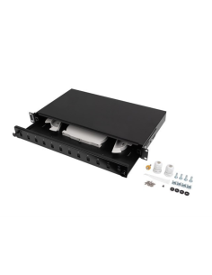 Lanberg FOP1-12SS-LDB panel de parcheo 1U
