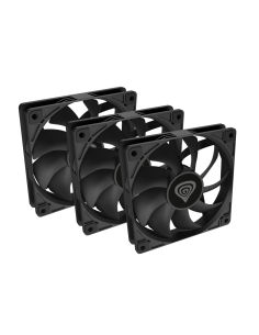GENESIS Oxal 120 Carcasa del ordenador Ventilador 12 cm Negro 3 pieza(s)