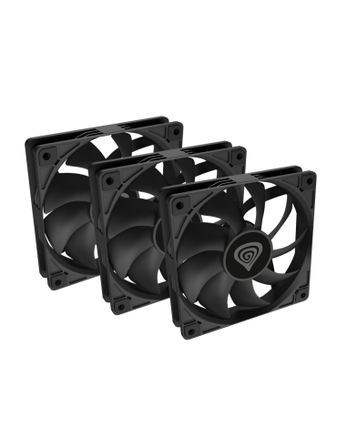 GENESIS Oxal 120 Carcasa del ordenador Ventilador 12 cm Negro 3 pieza(s)