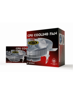 Gembird CPU-HURACAN-X40 sistema de refrigeración para ordenador Procesador Refrigerador de aire 9 cm Transparente