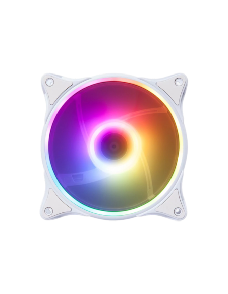 Hiditec N18 ARGB Carcasa del ordenador Ventilador 12 cm Blanco