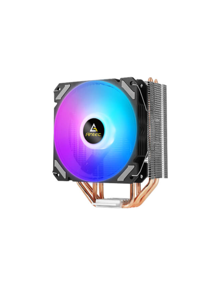 Antec A400i Conjunto de chips Refrigerador de aire 12 cm Negro, Cobre, Plata 1 pieza(s)