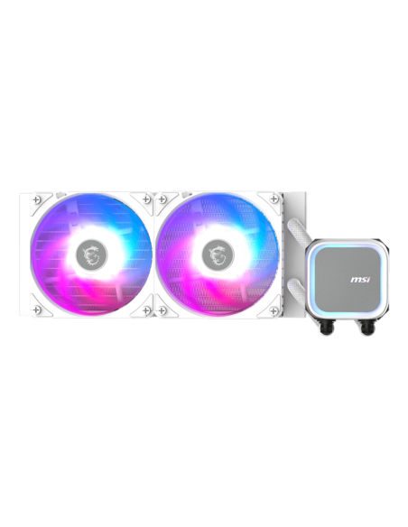 MSI MAG Coreliquid A13 240 WHITE Placa base, Procesador Sistema de refrigeración líquida todo en uno 12 cm Blanco 1 pieza(s)