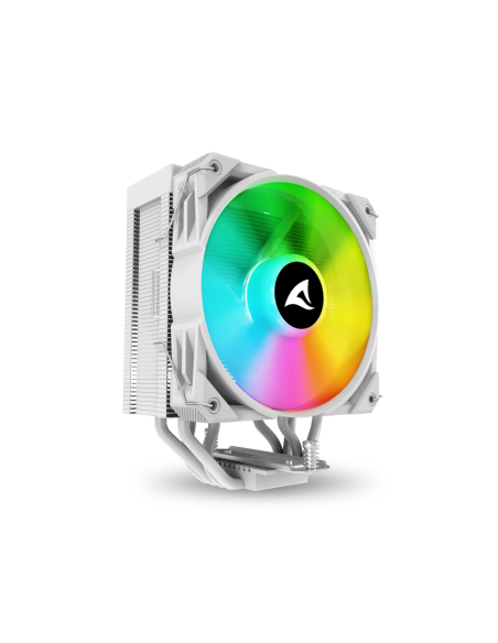 Sharkoon A40 RGB Procesador Refrigerador de aire 12 cm Blanco 1 pieza(s)