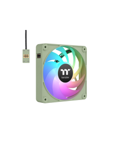 Thermaltake CL-F196-PL12MG-A sistema de refrigeración para ordenador Carcasa del ordenador Ventilador 12 cm Verde 3 pieza(s)