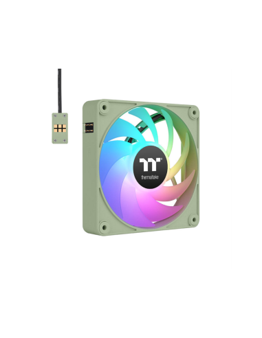 Thermaltake CL-F196-PL12MG-A sistema de refrigeración para ordenador Carcasa del ordenador Ventilador 12 cm Verde 3 pieza(s)